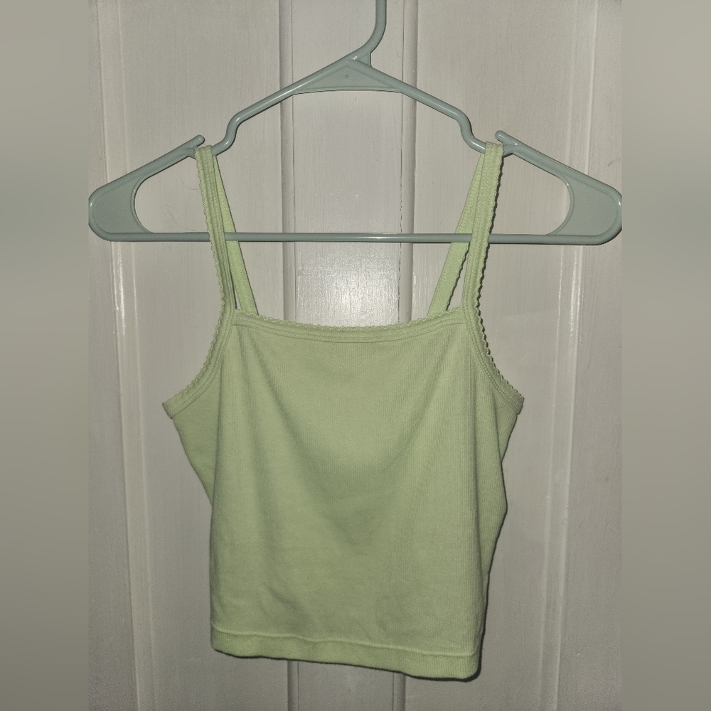 Women's Green Crop Top